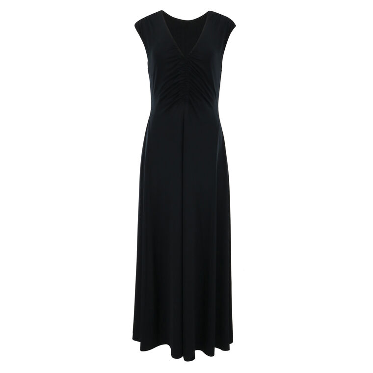 Isabel Rouched Sleeveless Dress image number null