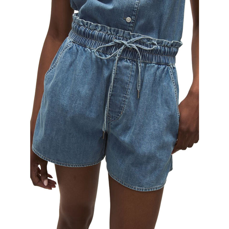 Wilder Drawstring Denim Shorts image number null