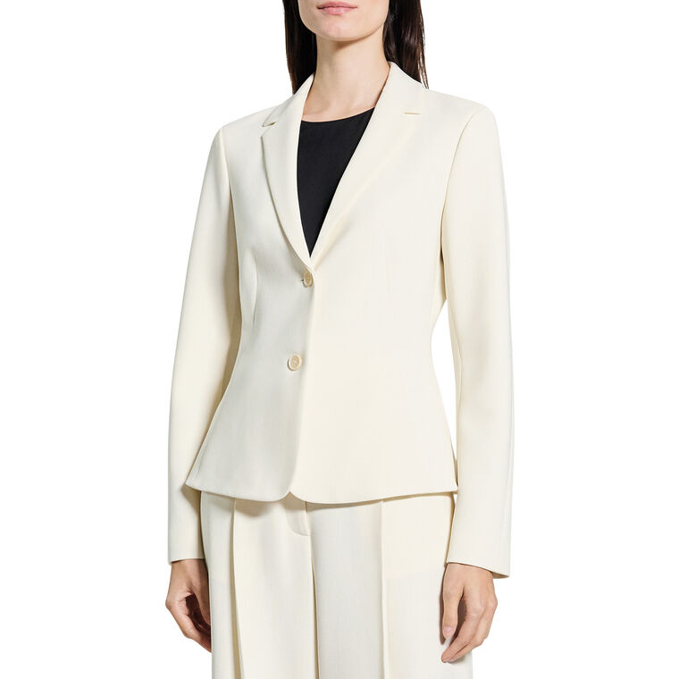 Admiral Shaped Crepe Blazer image number null