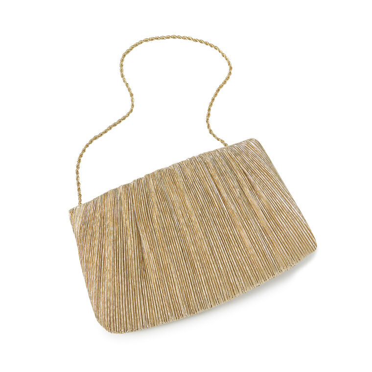 Brit Flat Pleated Clutch image number null