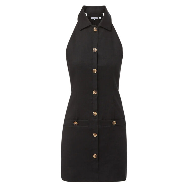 Roxanne Stretch-Linen Shirt Dress image number null