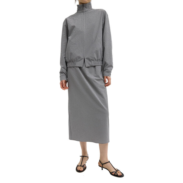 Tech Gingham Slip Skirt image number null