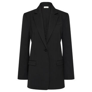 Split Back Single-Breasted Blazer