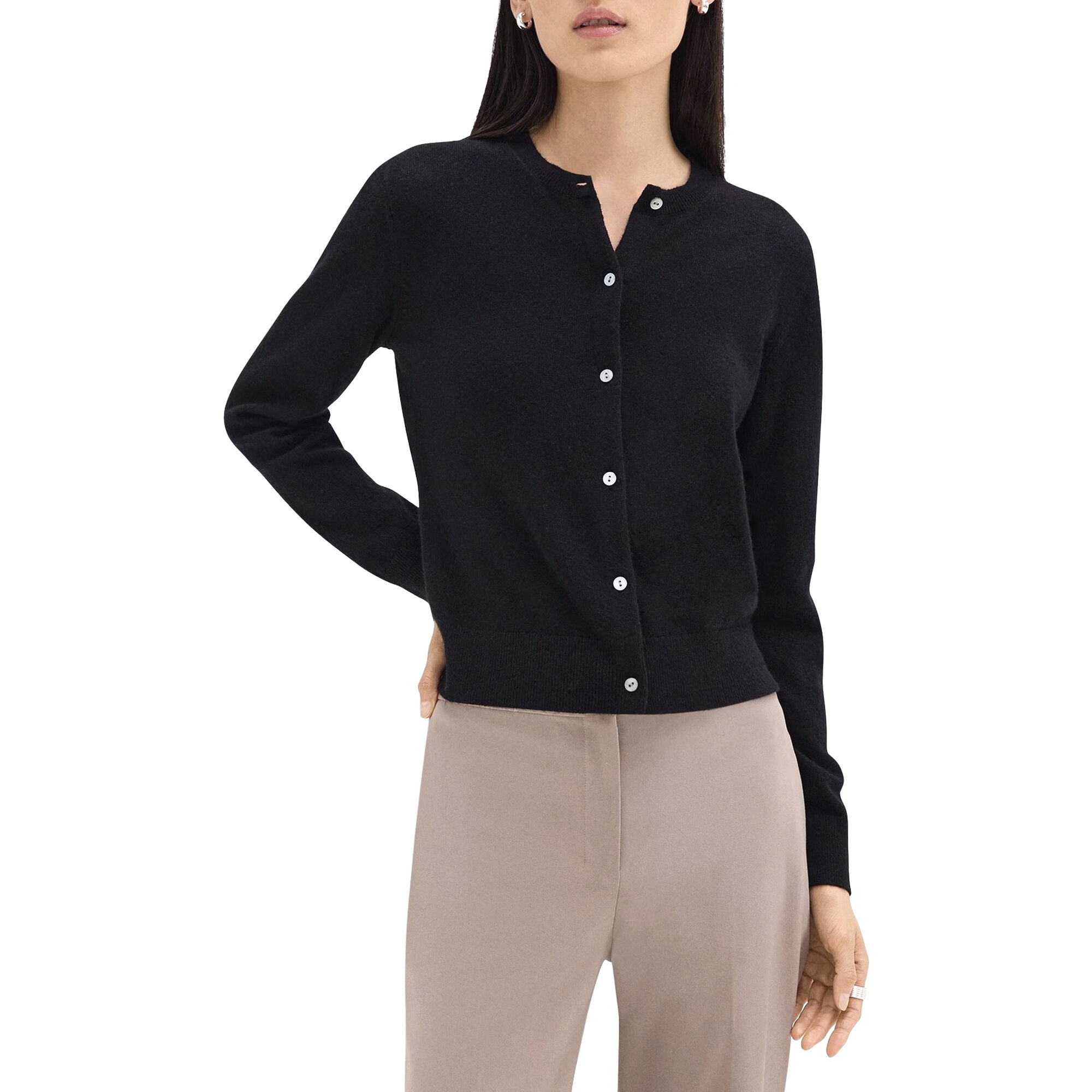 Theory Crewneck Cashmere Cardigan | Tootsies