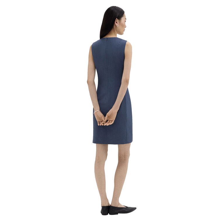 Wool Sleeveless Fitted Dress image number null