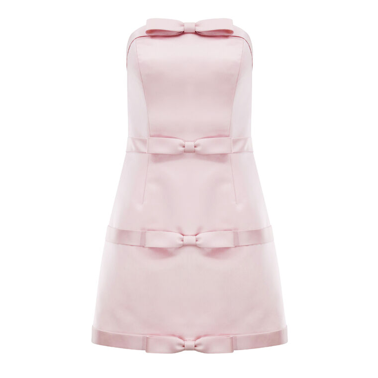 Strapless Bow Tie Mini Dress image number null