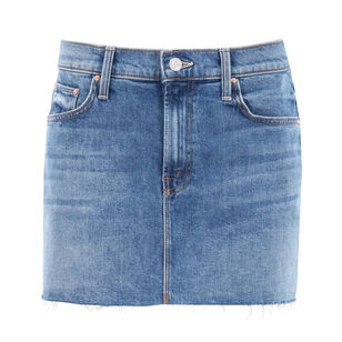 The Ditched Mini Fray Denim Skirt