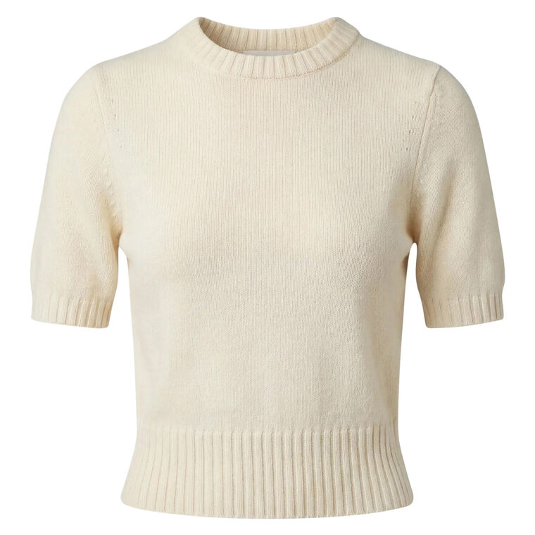 Elsie Ribbed Short Sleeve Sweater image number null