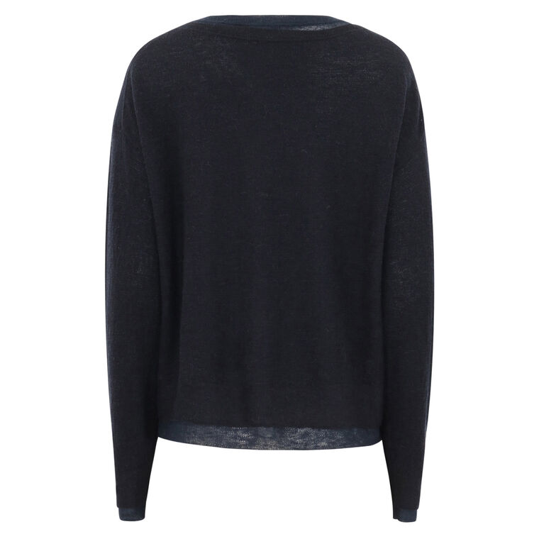 Double-Layer Wool-Blend Sweater image number null
