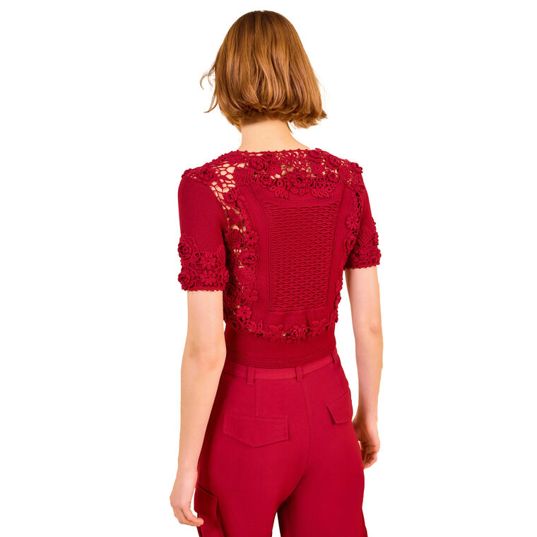 Stella Short Sleeve Knit Top image number null