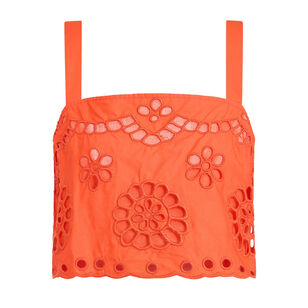 Payton Sleeveless Eyelet Top