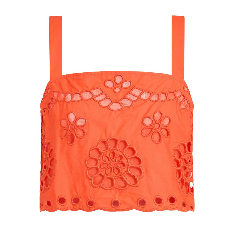 Payton Sleeveless Eyelet Top image number null