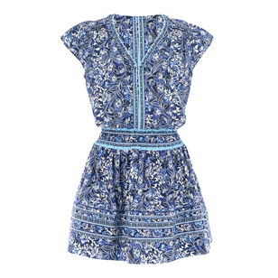 Tahlia Printed Flutter Sleeve Mini Dress