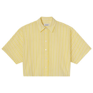 Merrin Short Sleeve Striped Button-Up Shirt