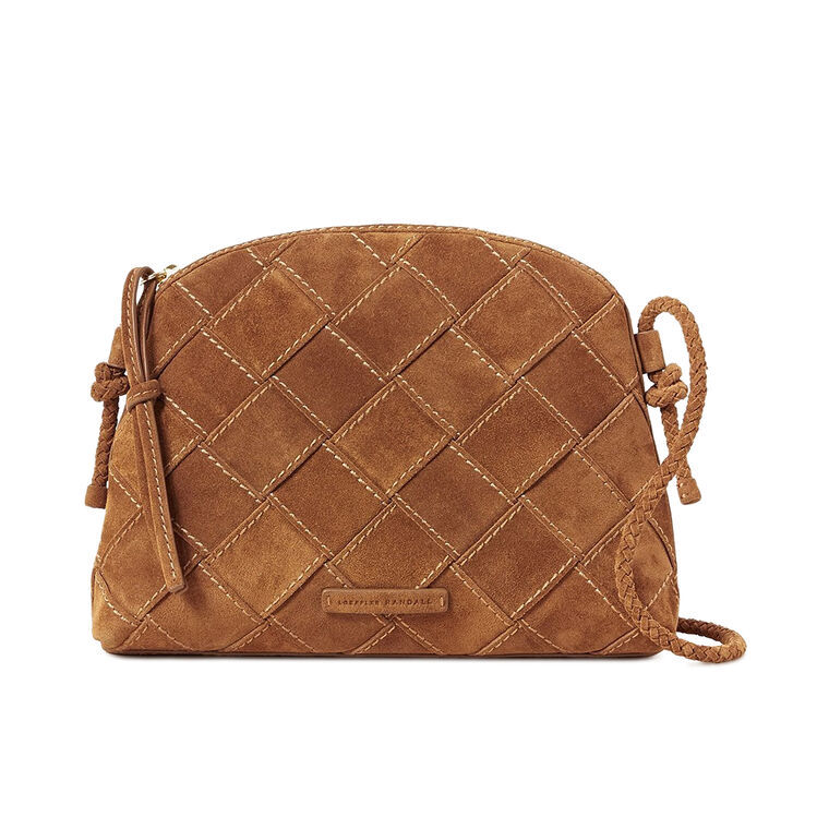 Mallory Woven Suede Crossbody Bag image number null