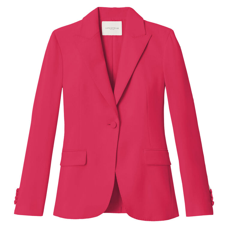 Finesse Crepe Peak Lapel Blazer image number null