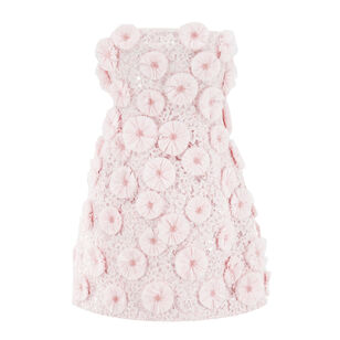 Holland Strapless Floral Raffia Applique Bustier Mini Dress