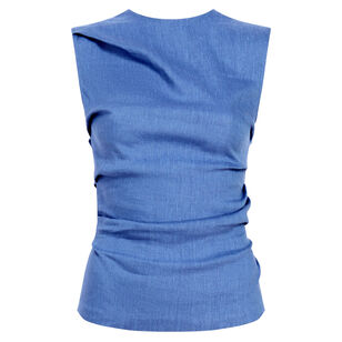 Anoushka Sleeveless Top In Linen Slub