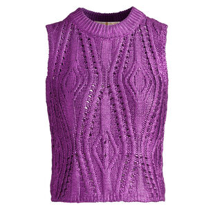 Mcguire Foiled Knit Sleeveless Top