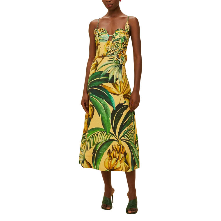 Bananart 3D Bodice Midi Dress image number null