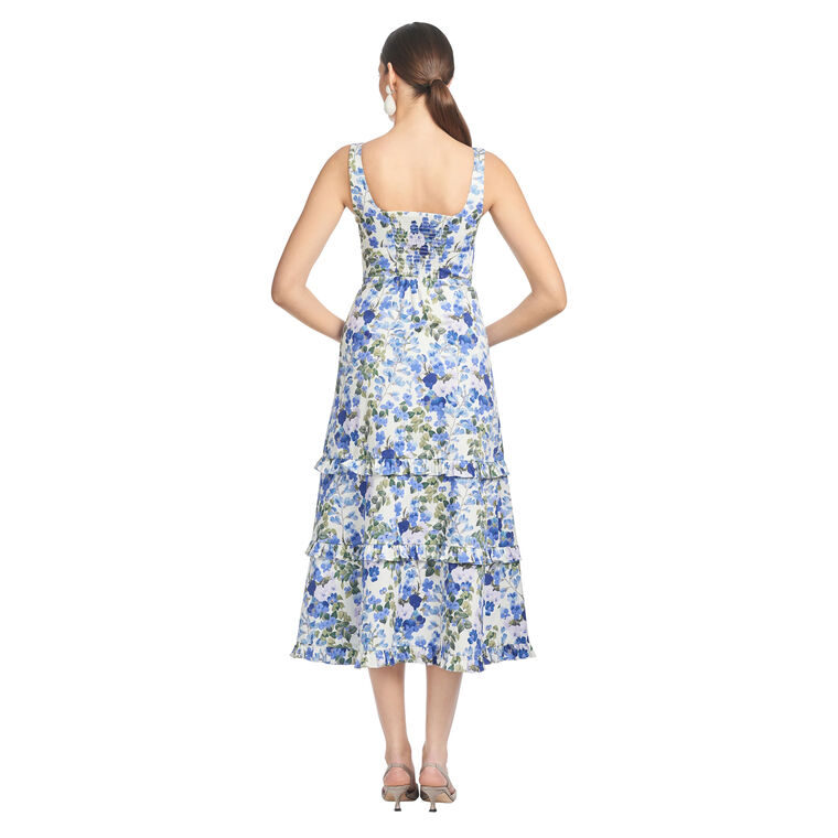 Caterina Sleeveless Floral Midi Dress image number null