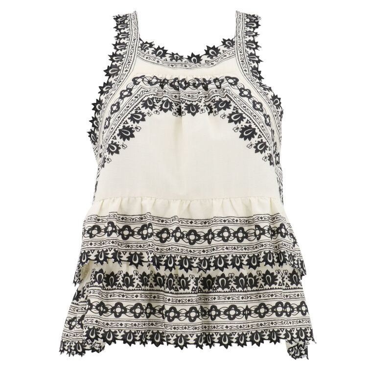 Amina Embroidery Tank Top image number null