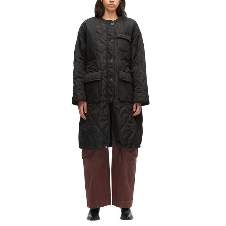 Quilted Nylon Liner Coat image number null