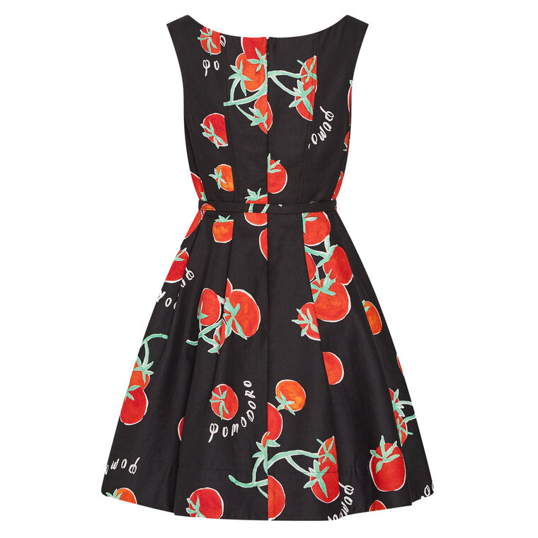 Peggy Tomato-Print Belted Mini Dress image number null