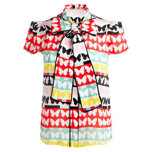 Jeannie Butterfly Print Button Down