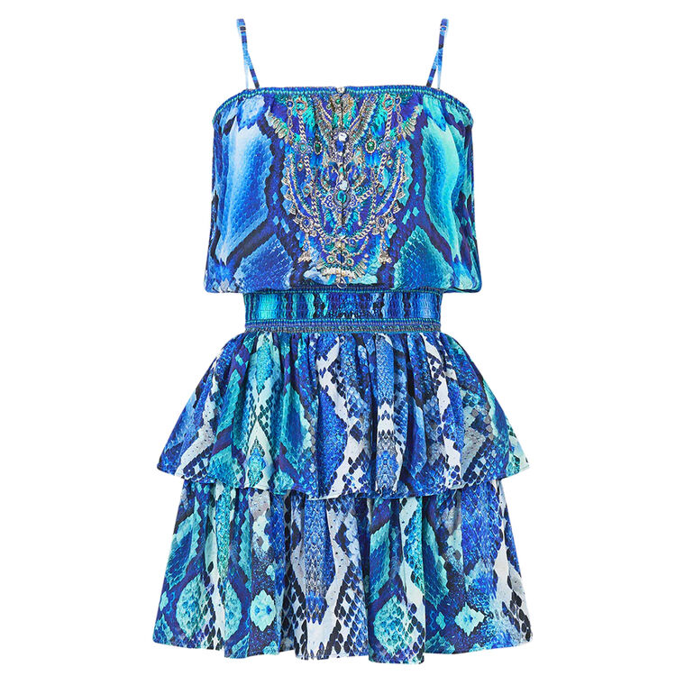 Shirred Waist Mini Dress image number null