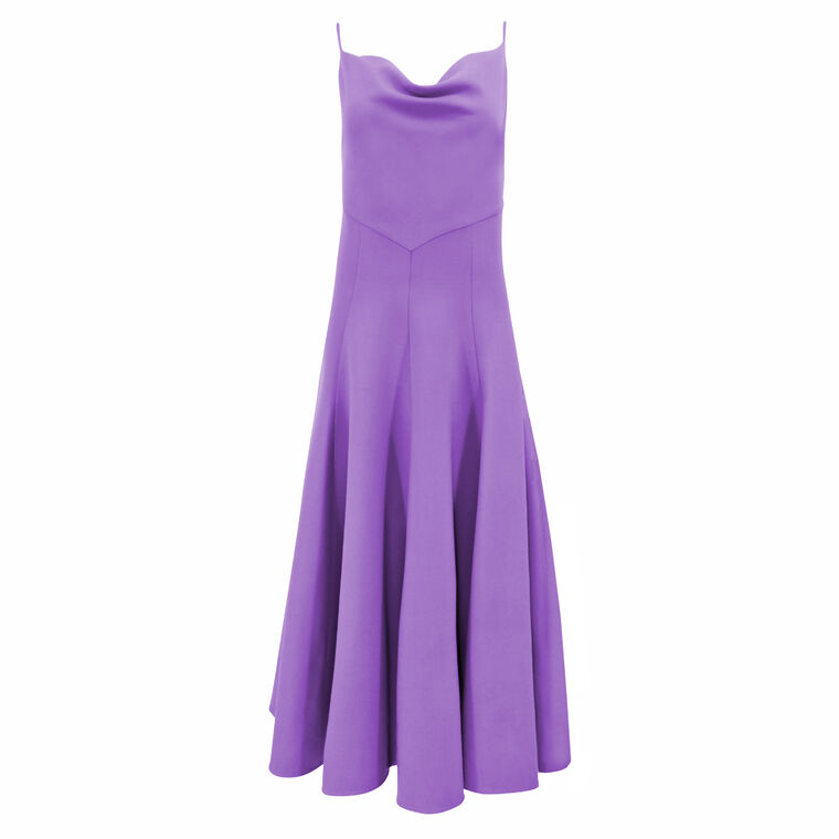 Cowl Neck Midi Dress image number null