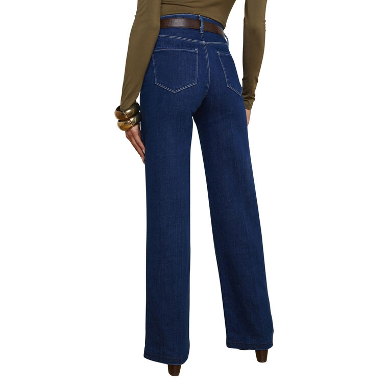 Clayton High Rise Wide-Leg Jean image number null