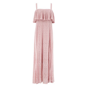 Mahon Sleeveless Lace Frill Maxi Dress