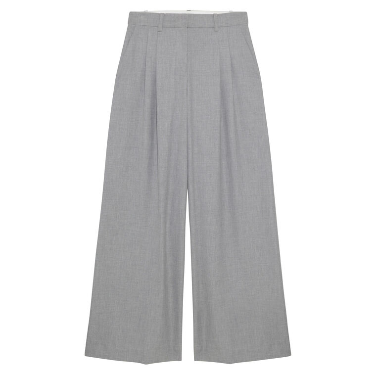Clayton Wide Leg Pleated Pant image number null