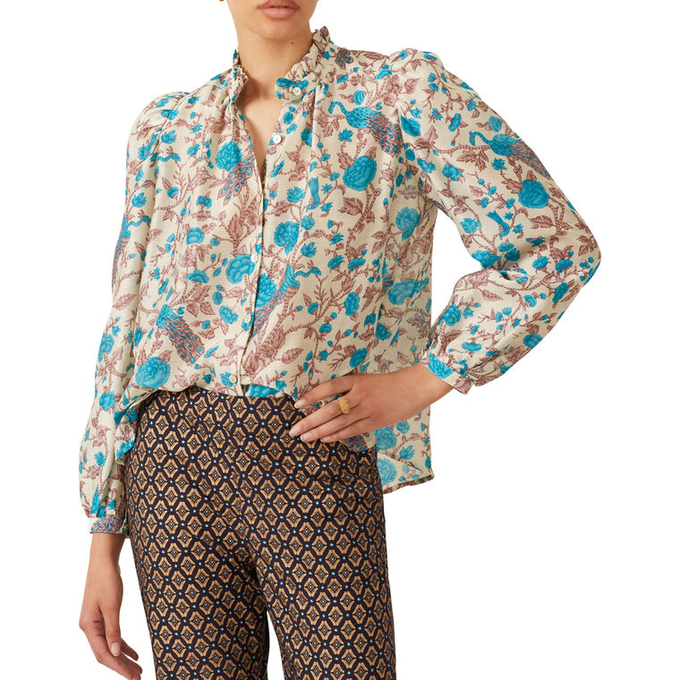 Annabel Peacock Plume Shirt image number null
