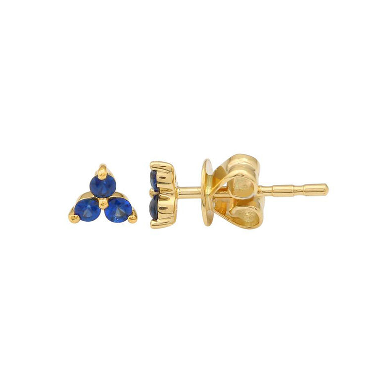 Flora Sapphire Studs image number null