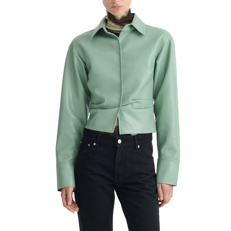 Hildie Alternative Leather Shirt image number null