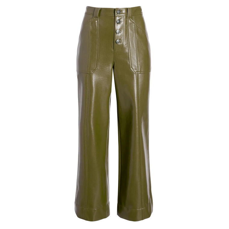 Benji Vegan Leather Cropped Pant image number null