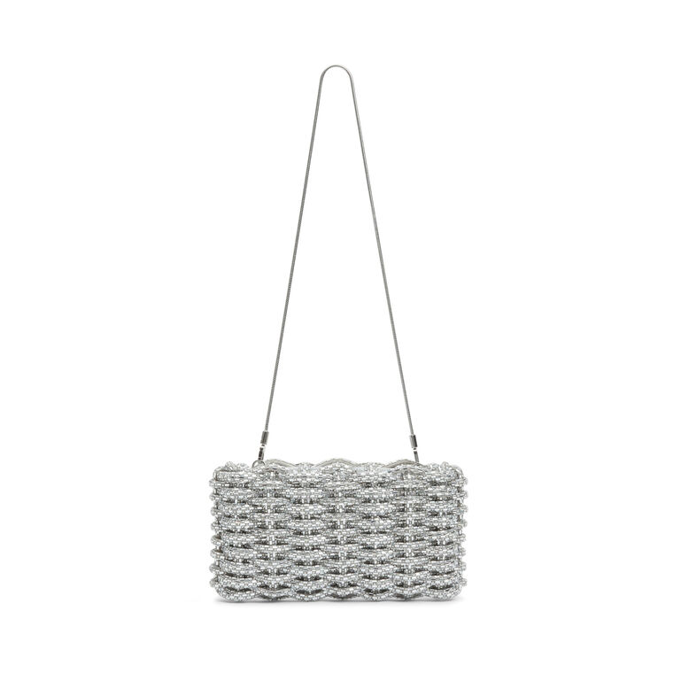 Morgan Woven Rhinestone Clutch image number null