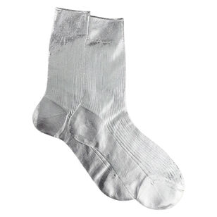 One Ribbed Laminated Socks