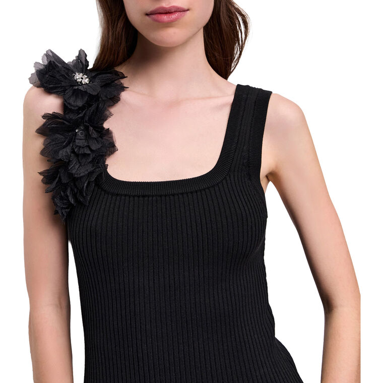 Pamela Flower Knit Tank Top image number null