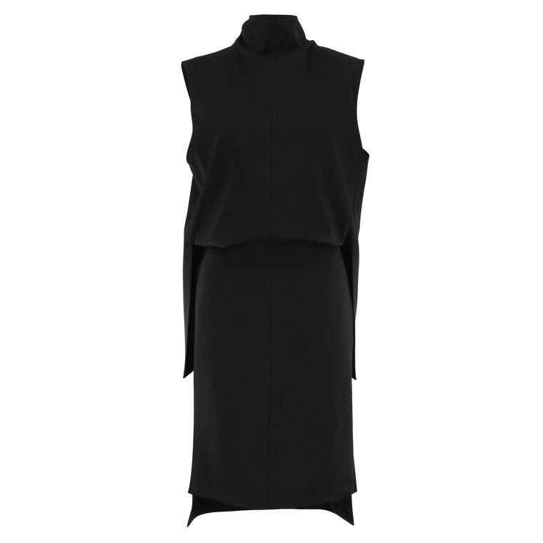 The Noa Mock Neck Blouson Sleeveless Dress image number null