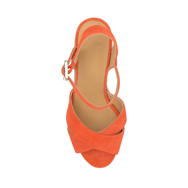 Blaudell Criss Cross Double Platform Wedge Sandal image number null