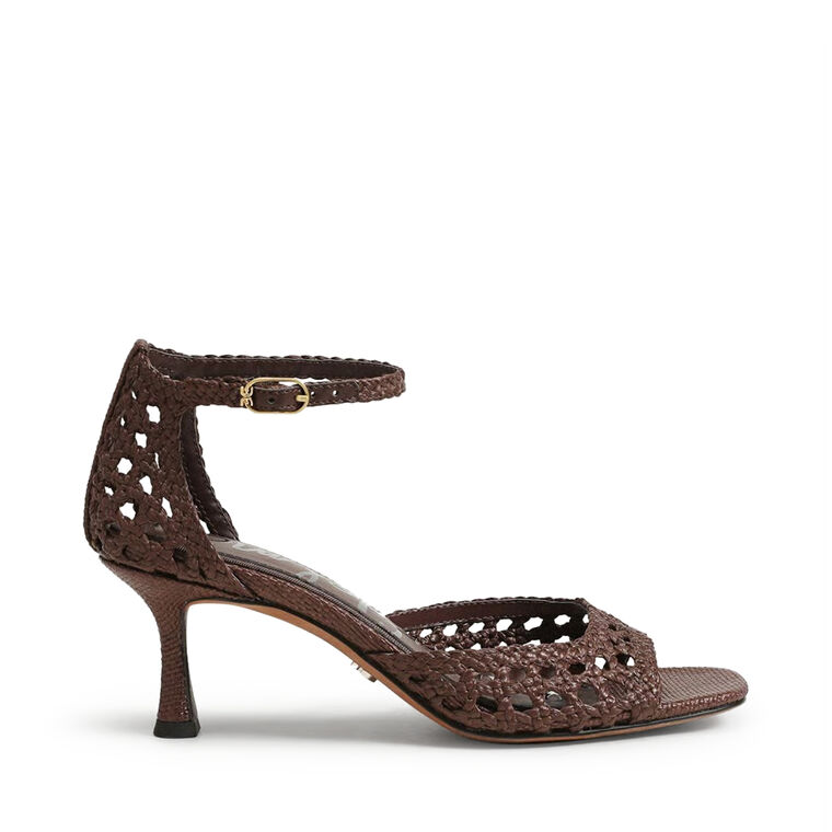 Peyton Woven Kitten Heel Sandal image number null