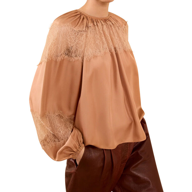 Bess Long Sleeve Silk Blouse image number null