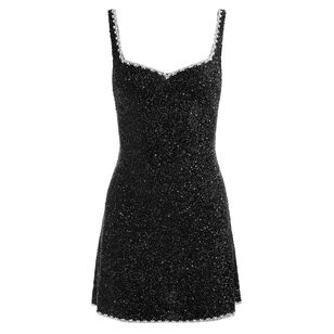 Eve Sleeveless Embellished Mini Dress