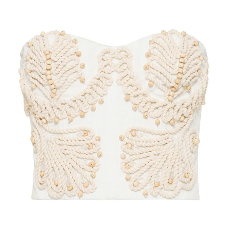 Dune Strapless Knit Top image number null