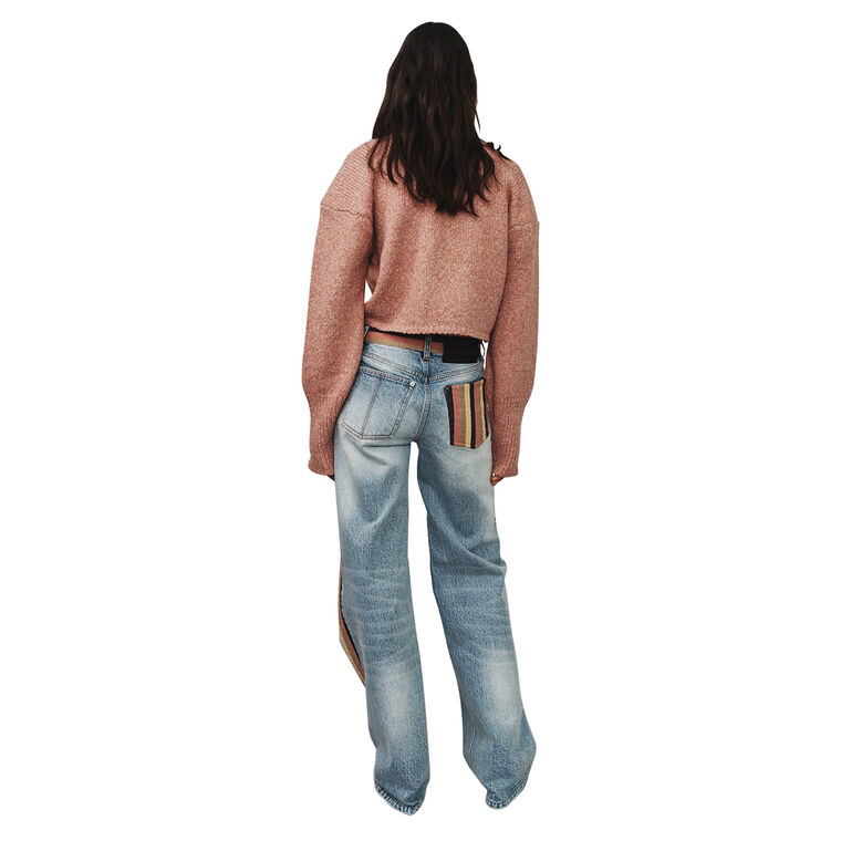Bart Boyfriend Jeans With Stripe Details image number null