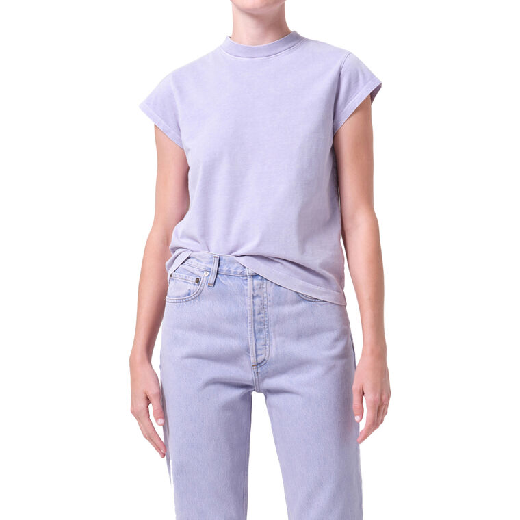 Long Line Bryce Cap Sleeve Tee image number null