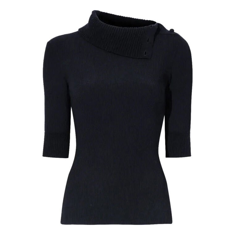 Daxton Turtleneck Sweater In Viscose Rib image number null